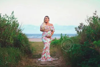 2018 Maternity Photography Props Long Dresses Ruffles Floral Print Maternity Maxi Dress Stretchy
2018 Maternity Photography Props Long Dresses Ruffles Floral Print Maternity Maxi Dress Stretchy
