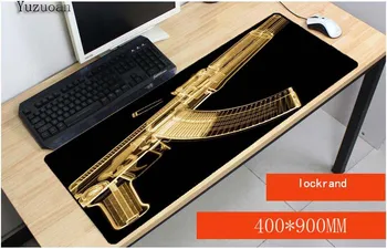 Yuzuoan Gun Free Shipping 90*40cm Game Mouse pad L XL Large Overlock Gaming mousepad gamer mouse mat pad for CS GO Decorate Desk
Yuzuoan Gun Free Shipping 90*40cm Game Mouse pad L XL Large Overlock Gaming mousepad gamer mouse mat pad for CS GO Decorate Desk