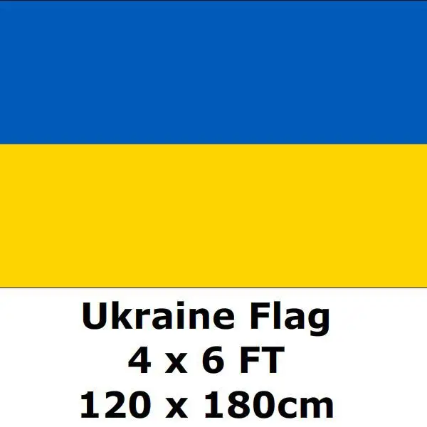 Ukraine Flag 4X6FT 120 x 180 cm 100D Polyester Large Big Ukrainian Flags And Banners National Flag Country Banner
Ukraine Flag 4X6FT 120 x 180 cm 100D Polyester Large Big Ukrainian Flags And Banners National Flag Country Banner