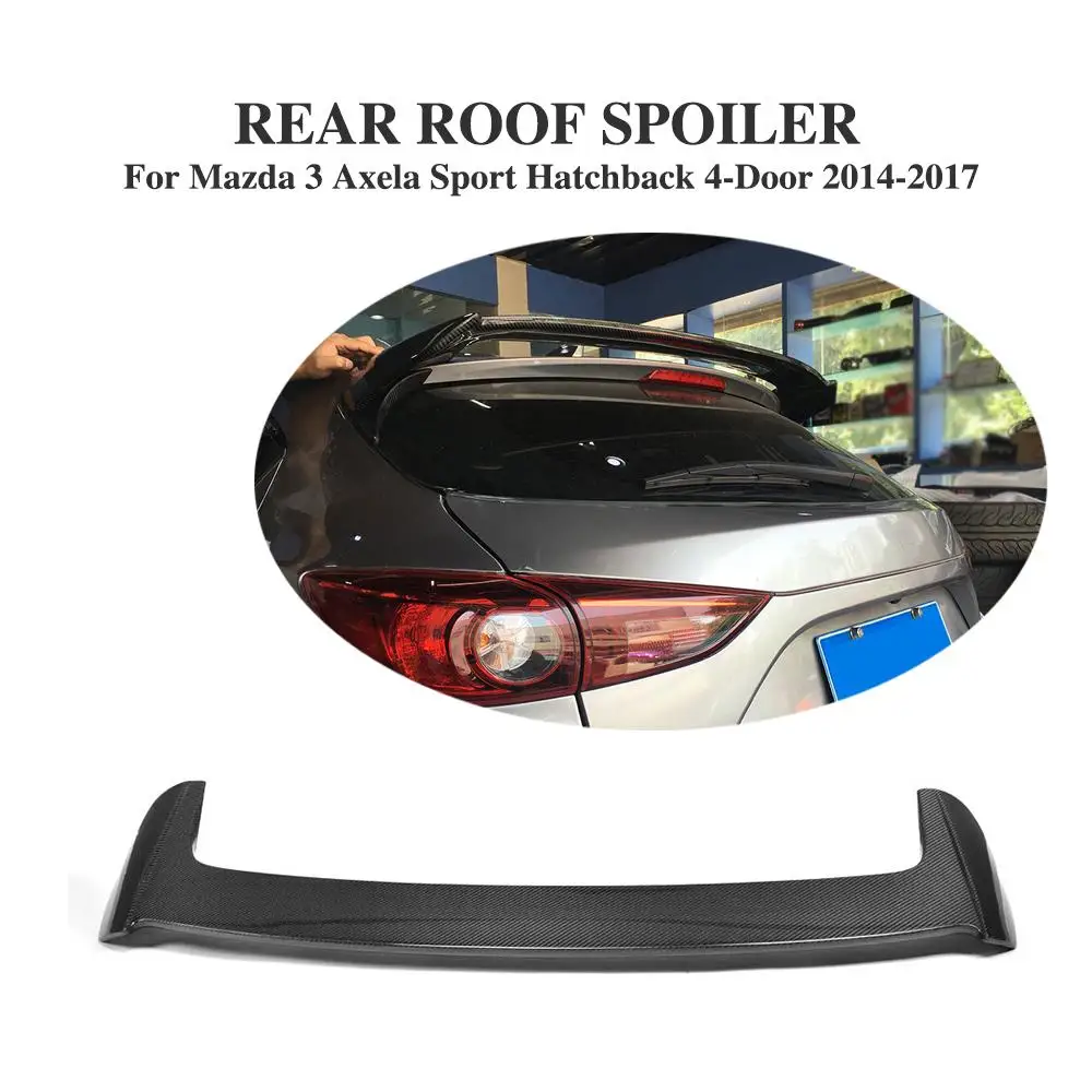 Glossy Black Carbon Fiber Car Spoiler Rear Wing for Mazda 3 Axela Sport Hatchback 4-Door 2014-2017 Car Accessories
Glossy Black Carbon Fiber Car Spoiler Rear Wing for Mazda 3 Axela Sport Hatchback 4-Door 2014-2017 Car Accessories