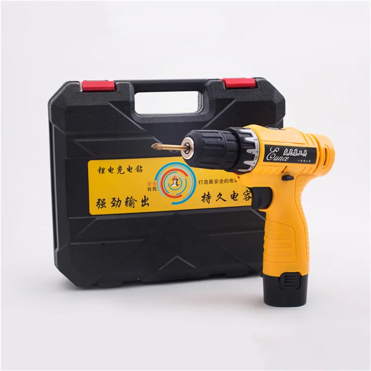 Electric hand drill 12V rechargeable lithium electric screwdriver mini electric drill electric screwdriver tool combined domesti
Electric hand drill 12V rechargeable lithium electric screwdriver mini electric drill electric screwdriver tool combined domesti