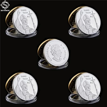 5PCS/Lot 2014 Roman Ioannes Paulus PP. II Italy Vatican City State Catholicism Gold/Silver Commemorative Coin
5PCS/Lot 2014 Roman Ioannes Paulus PP. II Italy Vatican City State Catholicism Gold/Silver Commemorative Coin