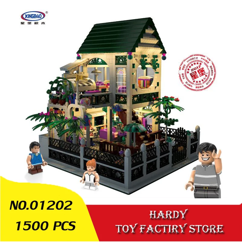 Xingbao 01202 1500 PCS Creative Series Lighting Edition Romantic Villa Children Assemble Particle Toy Building Blocks
Xingbao 01202 1500 PCS Creative Series Lighting Edition Romantic Villa Children Assemble Particle Toy Building Blocks