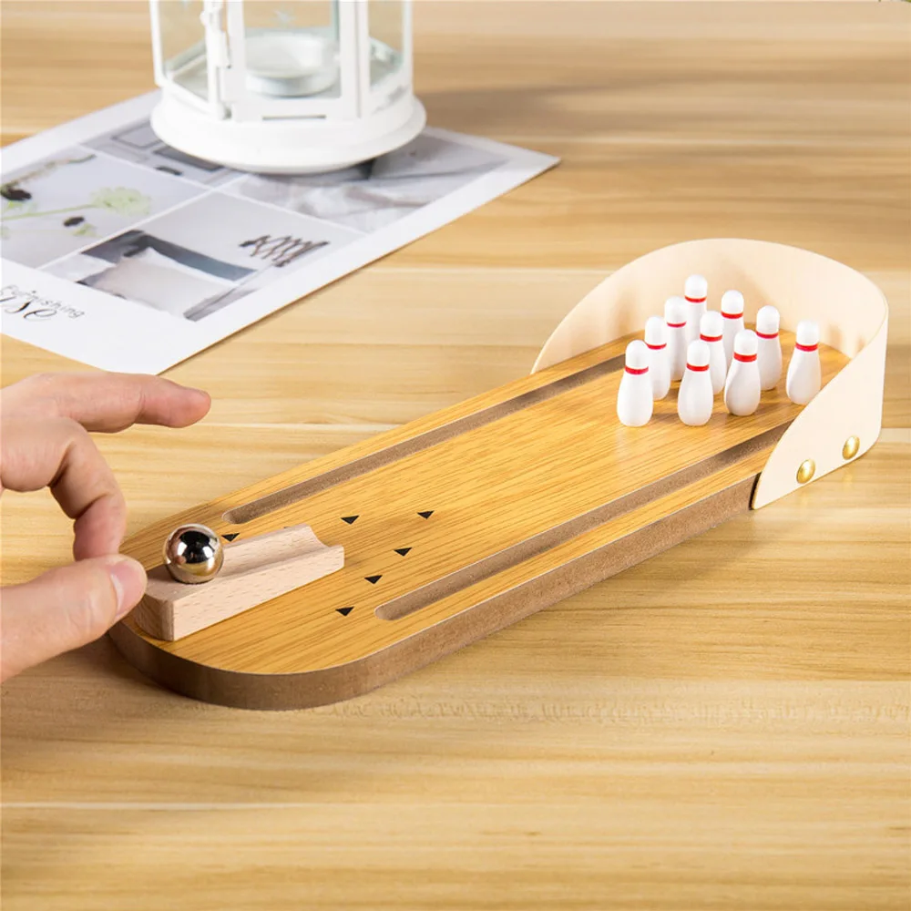 Wooden Bowling English Box Kids Wooden Cute Bowling Set Mini Interaction Game Early Childhood Toys
Wooden Bowling English Box Kids Wooden Cute Bowling Set Mini Interaction Game Early Childhood Toys