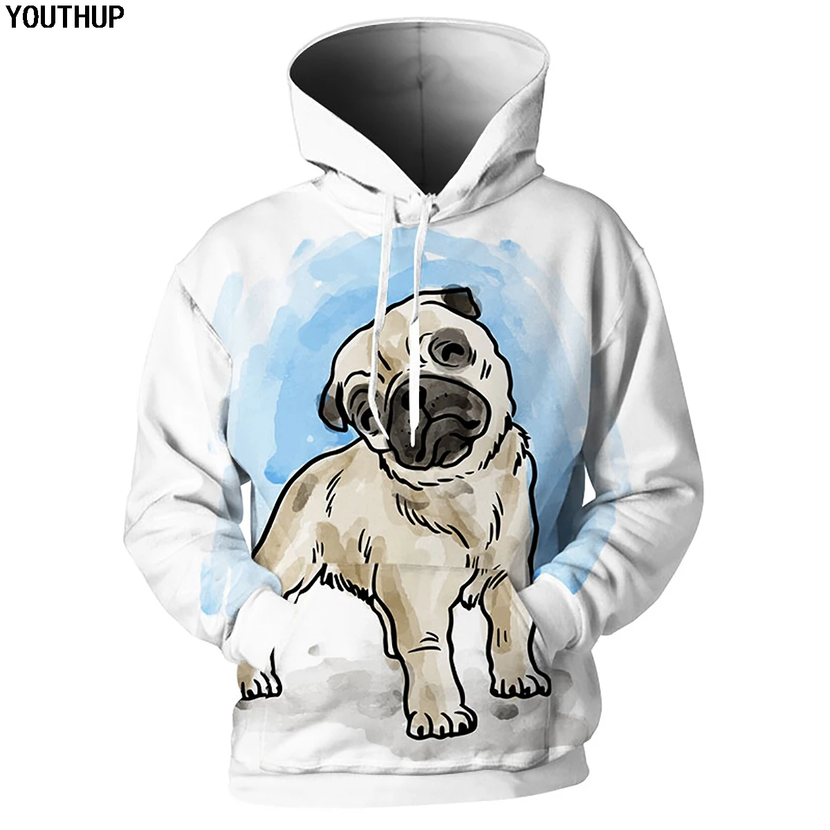 YOUTHUP 2018 New Animal 3D Hoodies Men Women Hooded Hoodies Pug Paint Print Kawaii Puppy Sweatshirts Men 3d Pullover Plus Size
YOUTHUP 2018 New Animal 3D Hoodies Men Women Hooded Hoodies Pug Paint Print Kawaii Puppy Sweatshirts Men 3d Pullover Plus Size