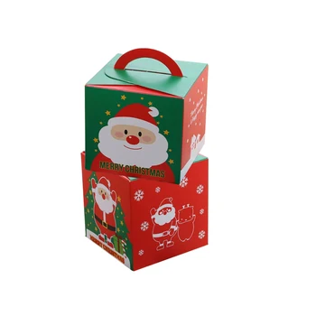 10Pcs/lot Festival Party Santa Claus Merry Christmas Eve Apple Packaging box Sweet Dessert Paper Box with handles Gift
10Pcs/lot Festival Party Santa Claus Merry Christmas Eve Apple Packaging box Sweet Dessert Paper Box with handles Gift