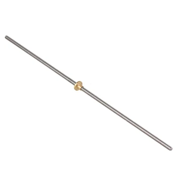 L500mm Stainless Steel Lead Screw and Nut 8mm Lead for Machine Tools CNBTR