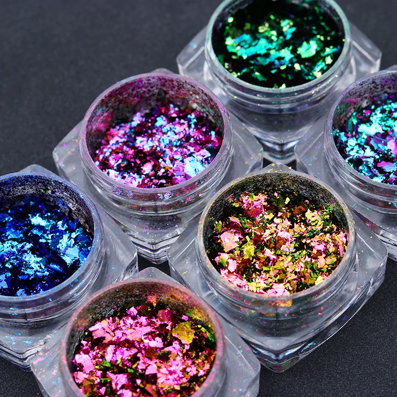 NICOLE DIARY Chameleon Nail Flakies Colorful Irregular Palliette Nail Glitter Powder Sequins Design DIY Nail Art Decoration
NICOLE DIARY Chameleon Nail Flakies Colorful Irregular Palliette Nail Glitter Powder Sequins Design DIY Nail Art Decoration