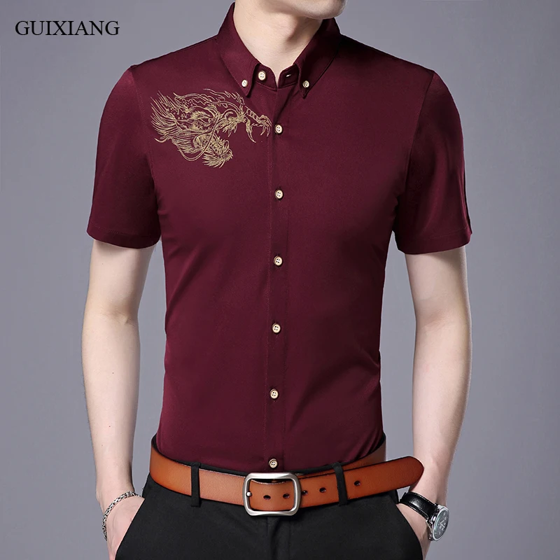 New Summer style Men short sleeve shirt dress high quality fashion casual printing thin short shirt male cotton slim short shirt
New Summer style Men short sleeve shirt dress high quality fashion casual printing thin short shirt male cotton slim short shirt