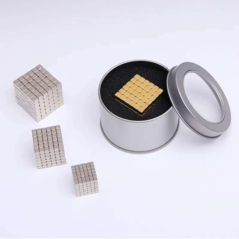 

F3 F4 F5 Super Magnet Blocks 3mm 4mm 5mm Magnetic balls Ndfeb Strong Power Magnets Neo Cube Funny Toys Metal box Package