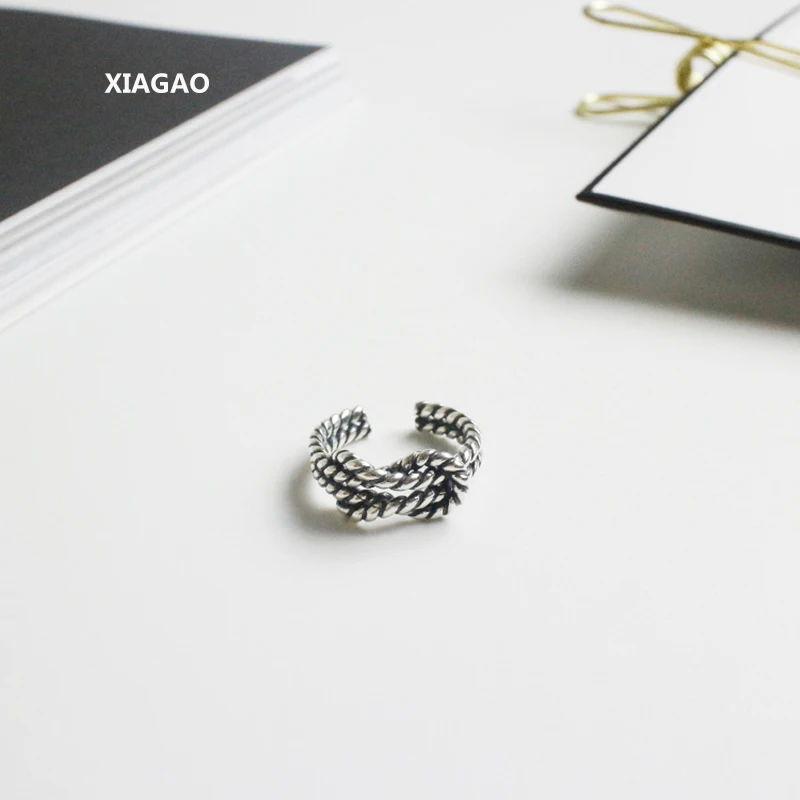 XIAGAO 925 Sterling Silver Open Ring For Women Double Twist Love Knot Rings Korea Style Bijoux Femme CNR224
XIAGAO 925 Sterling Silver Open Ring For Women Double Twist Love Knot Rings Korea Style Bijoux Femme CNR224