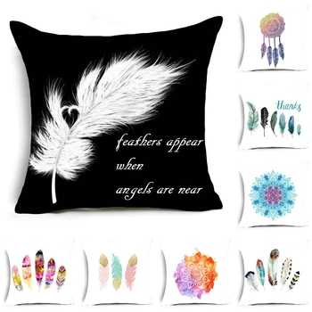 Elife Polyester Cotton linen Cushion Cover SquareFeather dreamcatcher Pillows case Cover For Sofa Car waist Home Decorative
Elife Polyester Cotton linen Cushion Cover SquareFeather dreamcatcher Pillows case Cover For Sofa Car waist Home Decorative