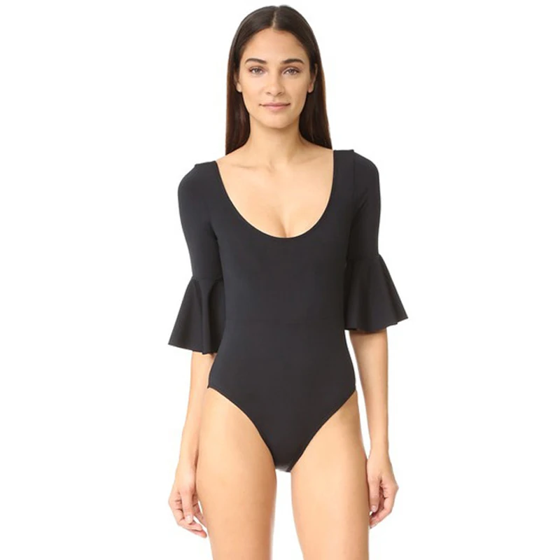 Black One Piece Swimsuits Women Open Back Sexy Bodysuits Swimwear Long Sleeves Beach Bathing Suits Swim Wear High Cut Swimsuits
Black One Piece Swimsuits Women Open Back Sexy Bodysuits Swimwear Long Sleeves Beach Bathing Suits Swim Wear High Cut Swimsuits