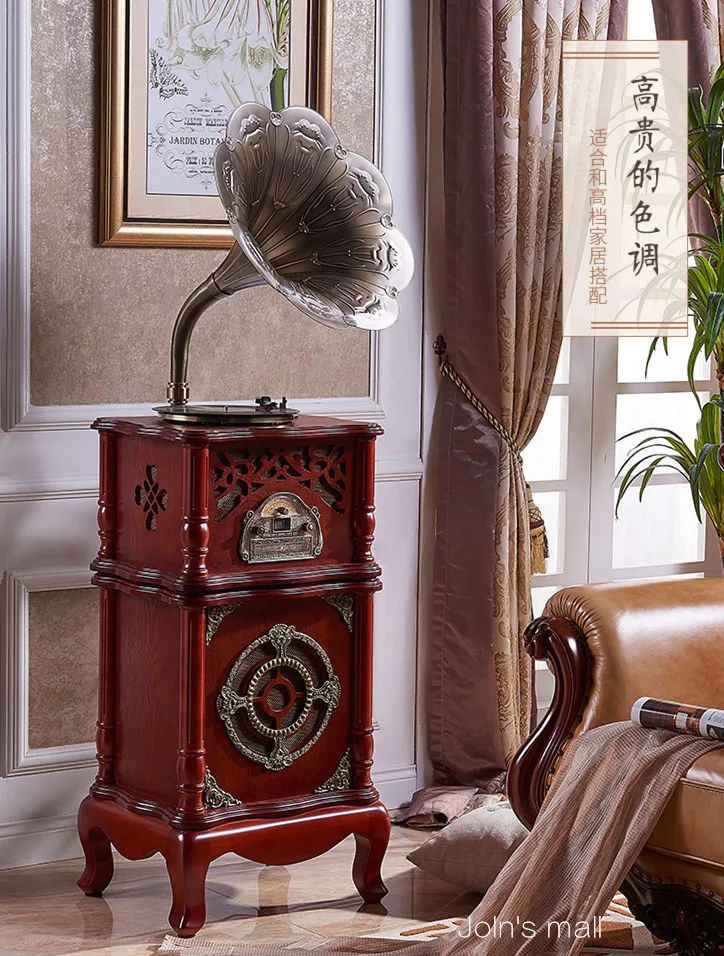 Archaize style gramophone high-end elegance wood phonograph LP player with HiFi subwoofer foundation home furnish and decoration
Archaize style gramophone high-end elegance wood phonograph LP player with HiFi subwoofer foundation home furnish and decoration
