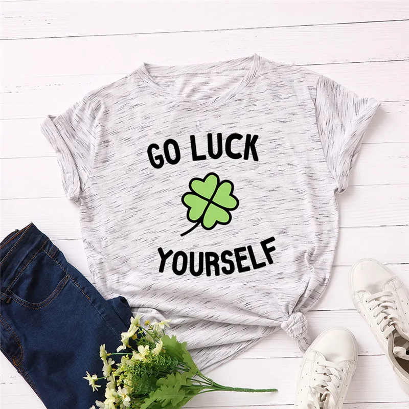 Plus Size S-5XL Fashion Clover Letter Print T Shirt Women 100% Cotton O Neck Short Sleeve Summer T-Shirt Tops Casual Tshirt
Plus Size S-5XL Fashion Clover Letter Print T Shirt Women 100% Cotton O Neck Short Sleeve Summer T-Shirt Tops Casual Tshirt