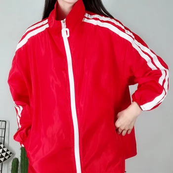 Sunscreen Casual Loose Red Black Varsity Baseball Uniform Summer Streetwear Baseball Jackets Women Hip hop Jacket Cool Vintage
Sunscreen Casual Loose Red Black Varsity Baseball Uniform Summer Streetwear Baseball Jackets Women Hip hop Jacket Cool Vintage