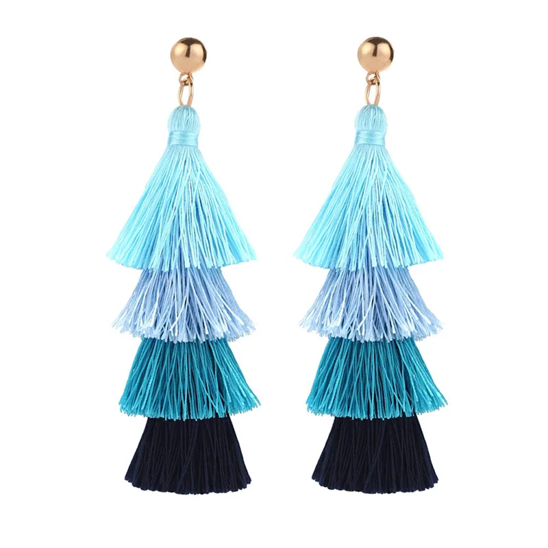 Long Tassel Earrings For Women Statement Jewelry 4 Layered Fringe Drop Earrings Big Fashion Handmade Dangle Earrings
Long Tassel Earrings For Women Statement Jewelry 4 Layered Fringe Drop Earrings Big Fashion Handmade Dangle Earrings