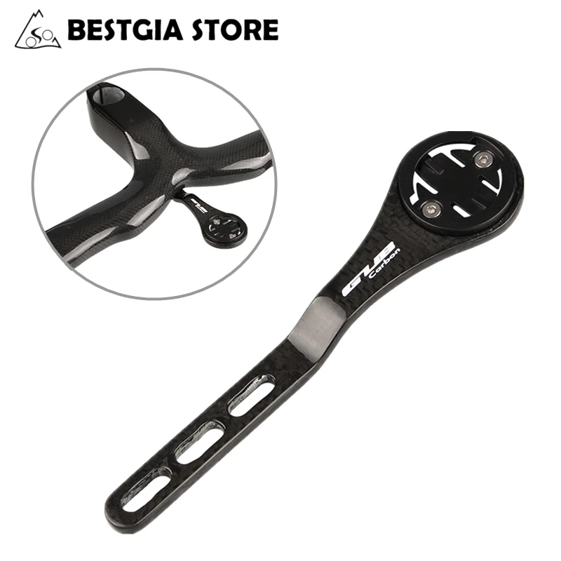 HGY Road Bike Cycling Computer Holder Integrated Handlebar Stem for Garmin for Bryton for Bryton