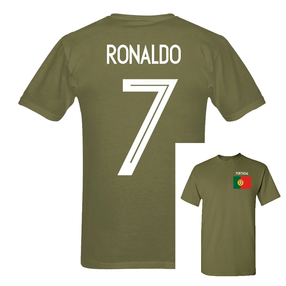 2018 New Russia World Match Cup Portugal Cronaldo Number 7 sporty jersey summer T shirt Mens fans footballer goal Tee White
2018 New Russia World Match Cup Portugal Cronaldo Number 7 sporty jersey summer T shirt Mens fans footballer goal Tee White