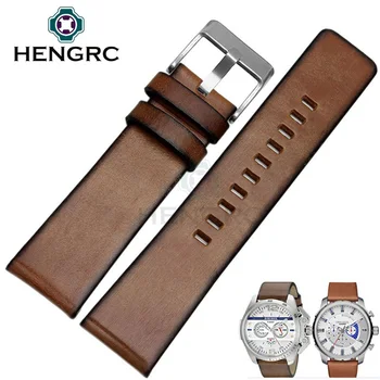 HENGRC Retro Watchband Bracelet Men Brown 24mm Retro Genuine Leather Watch Band Strap Steel Stainless Metal Buckle Accessories
HENGRC Retro Watchband Bracelet Men Brown 24mm Retro Genuine Leather Watch Band Strap Steel Stainless Metal Buckle Accessories