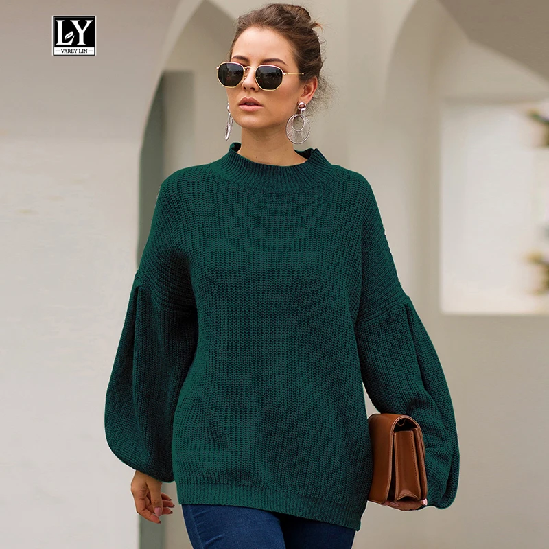 Ly Varey Lin Autumn Winter Lantern Sleeve Knitted Sweater Women Pullover Solid Colour Loose Female Knitted Woolen Jumper Tops
Ly Varey Lin Autumn Winter Lantern Sleeve Knitted Sweater Women Pullover Solid Colour Loose Female Knitted Woolen Jumper Tops