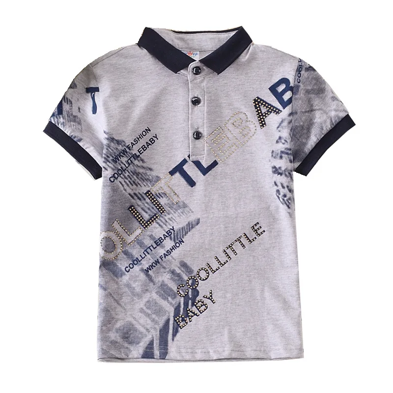 Kids Polo shirt boys clothes fashion Cotton print letter short sleeves Polo shirt button children Breathable Baby boy costume
Kids Polo shirt boys clothes fashion Cotton print letter short sleeves Polo shirt button children Breathable Baby boy costume
