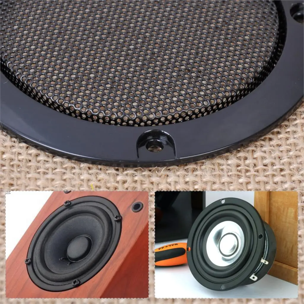 DWCX 2pcs DIY 3" Inch ABS Black Audio Speaker Decorative Circle Cover Protection Circle w/ Protective Grille Mesh for Most Cars
DWCX 2pcs DIY 3" Inch ABS Black Audio Speaker Decorative Circle Cover Protection Circle w/ Protective Grille Mesh for Most Cars