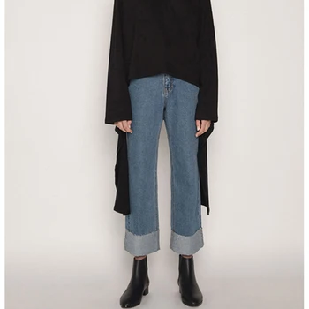HDY Haoduoyi Women Autumn Straight Leg Wide Jeans Simple Wild Foundation Street College Wind Curling Slim Denim Pants Wholesale
HDY Haoduoyi Women Autumn Straight Leg Wide Jeans Simple Wild Foundation Street College Wind Curling Slim Denim Pants Wholesale