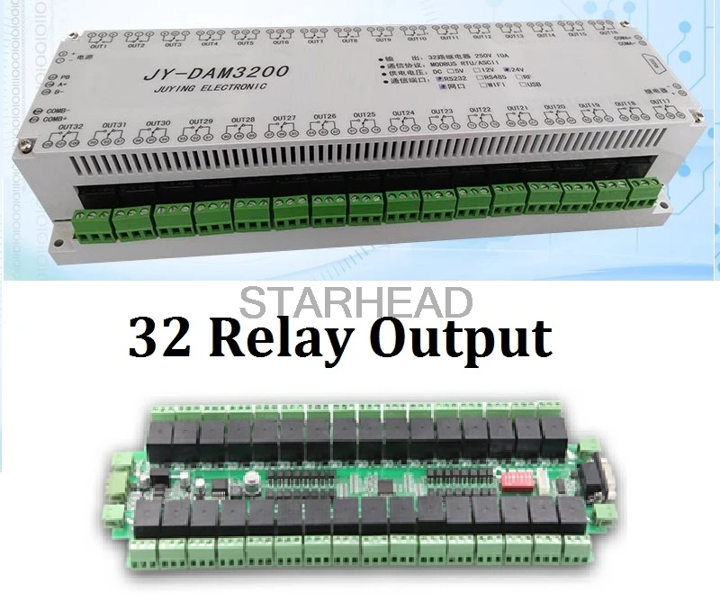 Customizable 32 Channels Relay Controller Isolated Board RS232 RS485 Wifi Ethernet, Modbus RTU, TCP UDP PC Android APP with case
Customizable 32 Channels Relay Controller Isolated Board RS232 RS485 Wifi Ethernet, Modbus RTU, TCP UDP PC Android APP with case