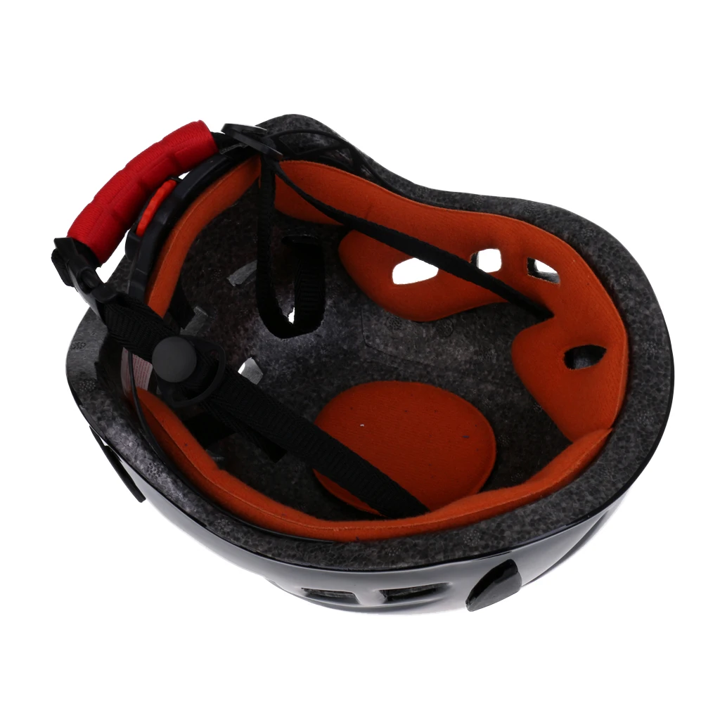 Safe Rock Climbing Downhill Caving Rappelling Rescue Helmet Protector Black
