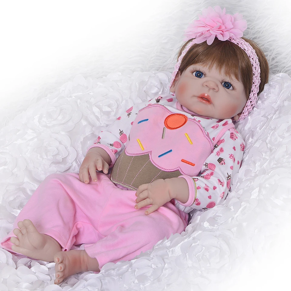 Full body silicone reborn baby girl dolls 22"NPK new hair color reborn babies dolls bebe doll menina de silicone menina 55 cm
Full body silicone reborn baby girl dolls 22"NPK new hair color reborn babies dolls bebe doll menina de silicone menina 55 cm