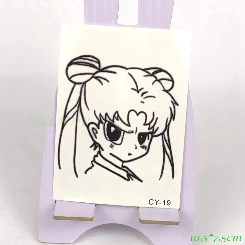 Waterproof Temporary Tattoo lovely girl Sailor Moon tatto stickers flash tatoo fake tattoos for women lady kid
Waterproof Temporary Tattoo lovely girl Sailor Moon tatto stickers flash tatoo fake tattoos for women lady kid