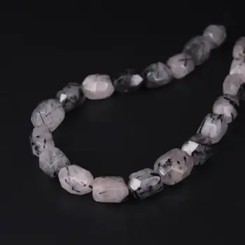 15.5"/strand Natural Black Rutilated Quartz Faceted Nugget Loose Beads,Cut Crystal Gems Pendants Craft Necklace Jewelry Making
15.5"/strand Natural Black Rutilated Quartz Faceted Nugget Loose Beads,Cut Crystal Gems Pendants Craft Necklace Jewelry Making