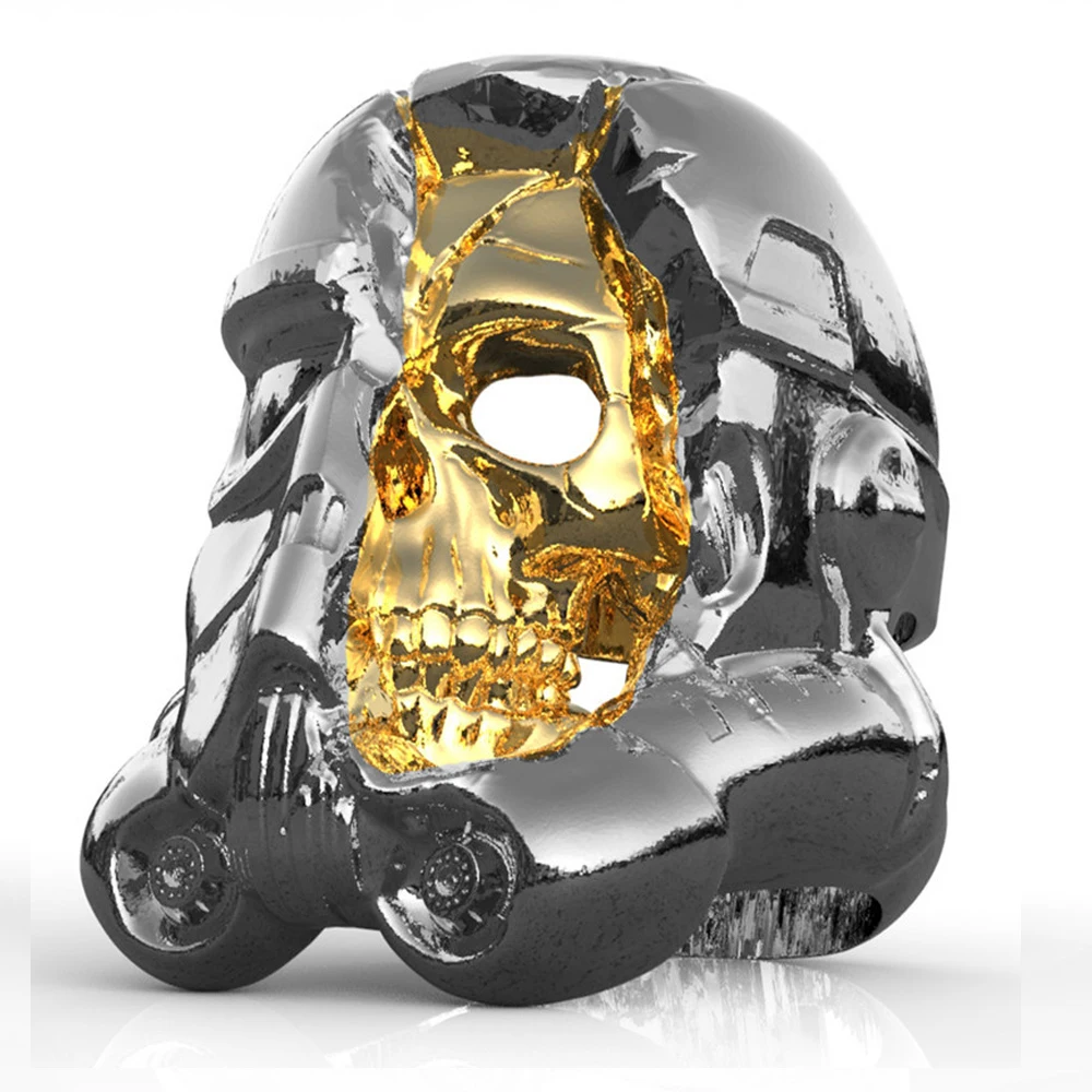 Zinc Alloy Personality Domineering Warrior Helmet Ring Skull Gas Mask Star Battle Style Gold Tide Male Ring
Zinc Alloy Personality Domineering Warrior Helmet Ring Skull Gas Mask Star Battle Style Gold Tide Male Ring