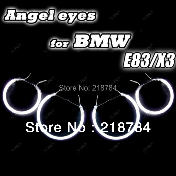 Free shipping super bright CCFL Angel eyes halo Rings kit for bmw E83 X3 auto headlight ( 4 rings+ 2 Waterproof Inverters)
Free shipping super bright CCFL Angel eyes halo Rings kit for bmw E83 X3 auto headlight ( 4 rings+ 2 Waterproof Inverters)