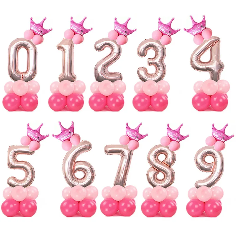 15Pcs/lot Number Digit Foil Balloons Birthday Party Balloon Kids Birthday Air Ballon Decoration Festival Party Decor Supplies
15Pcs/lot Number Digit Foil Balloons Birthday Party Balloon Kids Birthday Air Ballon Decoration Festival Party Decor Supplies