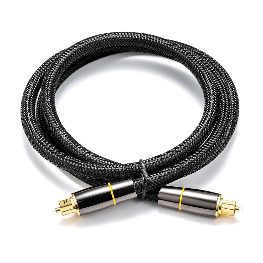SPDIF Audio Cable Digital CD Connect Coaxial Optical DVD Amplifier Transfer Lossless Black Flexible High Speed For Sound Bar |