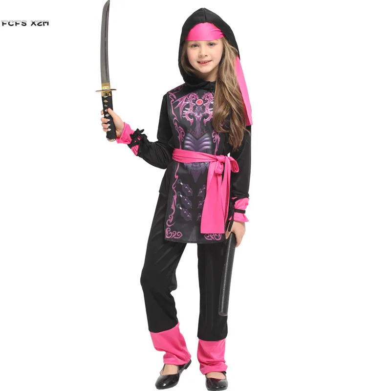 Girls Japanese Ninja Anime Cosplay Children Halloween Warrior Costumes Carnival Purim Parade Stage Play Masquerade Party Dress
Girls Japanese Ninja Anime Cosplay Children Halloween Warrior Costumes Carnival Purim Parade Stage Play Masquerade Party Dress