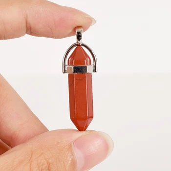Tumbled Stone Natural Hexagonal Column red jasper Reiki Pendulum Pendant polished Healing Mineral Quartz Crystal Home Decoration
Tumbled Stone Natural Hexagonal Column red jasper Reiki Pendulum Pendant polished Healing Mineral Quartz Crystal Home Decoration