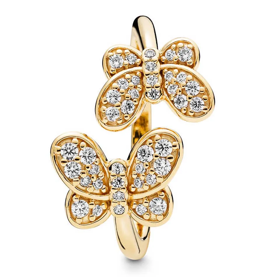 New 925 Sterling Silver Ring Golden Shine Dazzling Butterflies Rings For Women Wedding Party Gift Fine Europe Jewelry
New 925 Sterling Silver Ring Golden Shine Dazzling Butterflies Rings For Women Wedding Party Gift Fine Europe Jewelry