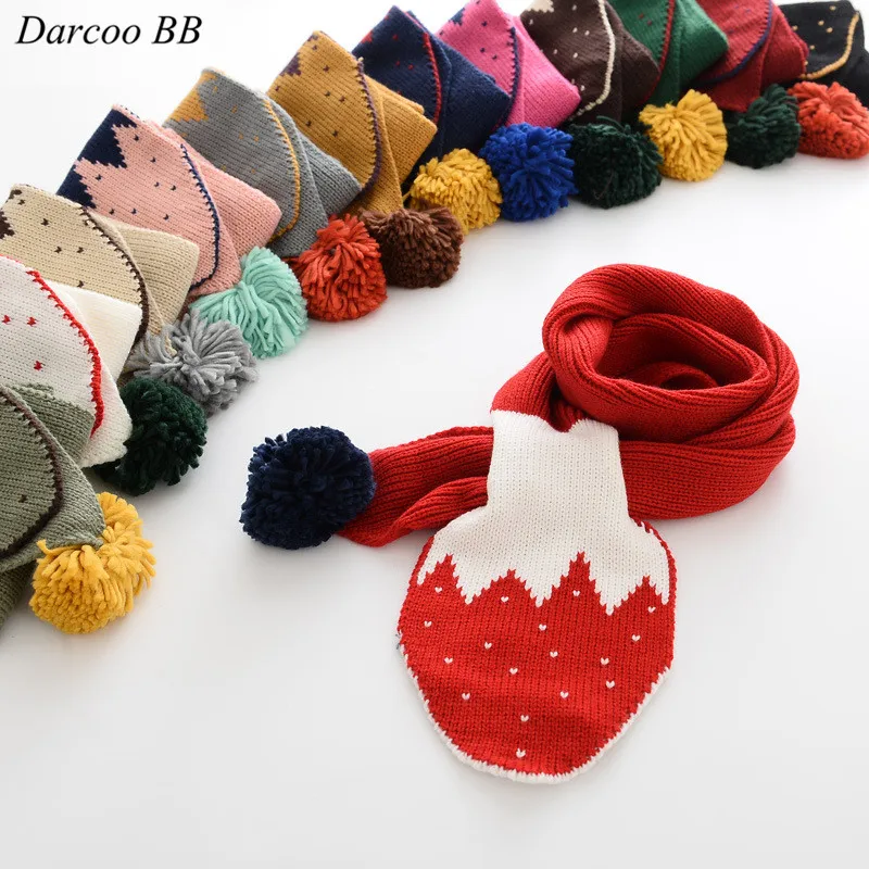 2017 Autumn Winter Fashion Children Knitted Bibs Strawberry Neck Scarves Warm Baby Scarf Girls Neckerchief
2017 Autumn Winter Fashion Children Knitted Bibs Strawberry Neck Scarves Warm Baby Scarf Girls Neckerchief
