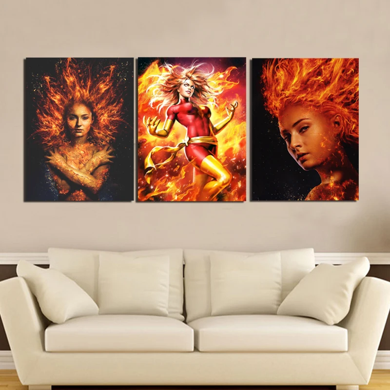 X-Men Dark Phoenix Marvel Jean Grey Sophie Turner Poster Painting On Canvas Spiderman Wall Art Decoration Pictures Home Decor
X-Men Dark Phoenix Marvel Jean Grey Sophie Turner Poster Painting On Canvas Spiderman Wall Art Decoration Pictures Home Decor