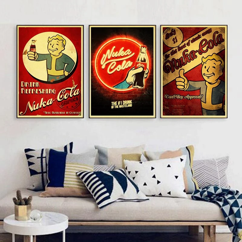 Fallout 234 Nuka Cola Vintage Paper Poster Wall Painting Home Decoration 42X30 CM 30X21 CM
Fallout 234 Nuka Cola Vintage Paper Poster Wall Painting Home Decoration 42X30 CM 30X21 CM