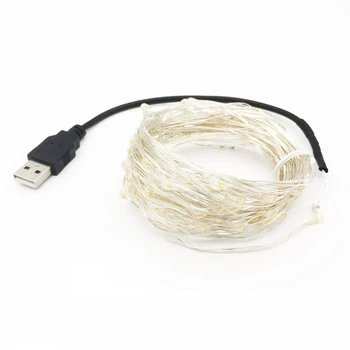 5M 10M LED String Light 5V USB Fairy LED Silver Copper Wire Christmas Garland Light For Holiday Party Xmas Tree Home Decoration
5M 10M LED String Light 5V USB Fairy LED Silver Copper Wire Christmas Garland Light For Holiday Party Xmas Tree Home Decoration