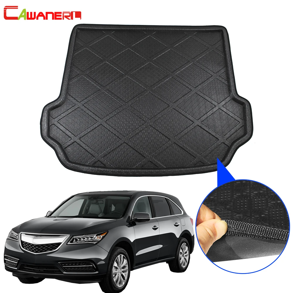 Cawanerl Car Rear Trunk Mat Floor Boot Tray Liner Luggage Carpet Cargo Tail Mud Pad Styling For Acura MDX 2007-2013 |