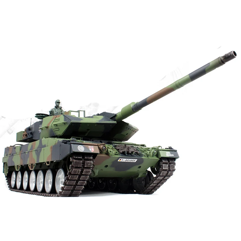2.4Ghz 1/16 Proportional Radio Remote Control German Leopard 2A6 RC Tank Ultimate Edition Smoke and sound metal gears and tracks
2.4Ghz 1/16 Proportional Radio Remote Control German Leopard 2A6 RC Tank Ultimate Edition Smoke and sound metal gears and tracks