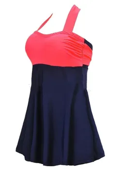 2019 New Stitching Large Ladies Adult Conservative Swimwear Shorts Dress Two Piece Set
2019 New Stitching Large Ladies Adult Conservative Swimwear Shorts Dress Two Piece Set