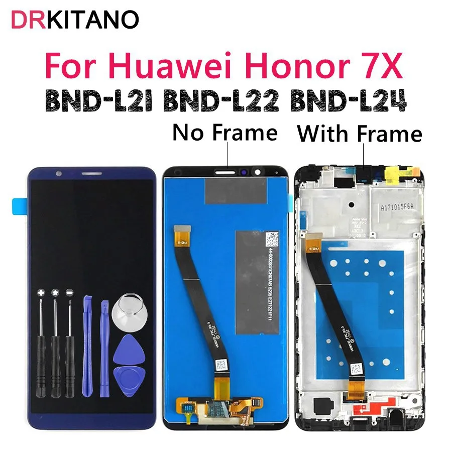 Huawei Honor 7X LCD Display Touch Screen Digitizer For Huawei Honor 7X LCD With Frame BND-L21 BND-L22 BND-L24 LCD Replacement
Huawei Honor 7X LCD Display Touch Screen Digitizer For Huawei Honor 7X LCD With Frame BND-L21 BND-L22 BND-L24 LCD Replacement