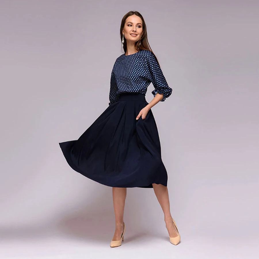 Vintage Print Mid-Calf Length Dresses Women Spring Fashion 3/4 Sleeve Patchwork Elastic Waist Dress Casual Ruffled Sleeve Dress
Vintage Print Mid-Calf Length Dresses Women Spring Fashion 3/4 Sleeve Patchwork Elastic Waist Dress Casual Ruffled Sleeve Dress