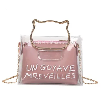 Summer Mini Transparent Portable Bag Ladies 2019 New Tide Jelly Chain Shoulder Bag Korean Version Wild Messenger Bag
Summer Mini Transparent Portable Bag Ladies 2019 New Tide Jelly Chain Shoulder Bag Korean Version Wild Messenger Bag